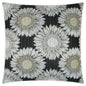 Outdoor Daisy Chain Pillow - Black-Outdoor Pillows-D.V. Kap-LOOMLAN