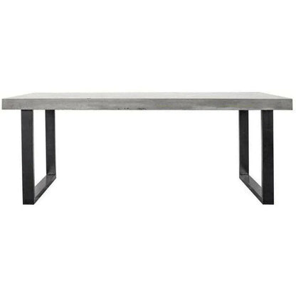 Outdoor Dining Table Large Grey-Outdoor Dining Tables-Moe's Home-LOOMLAN