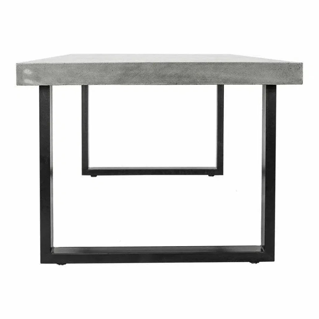 Outdoor Dining Table Large Grey-Outdoor Dining Tables-Moe's Home-LOOMLAN