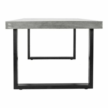 Outdoor Dining Table Large Grey-Outdoor Dining Tables-Moe's Home-LOOMLAN