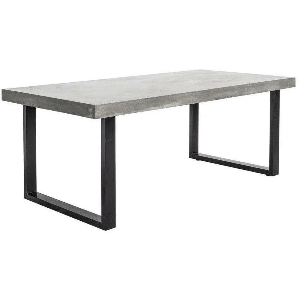 Outdoor Dining Table Large Grey-Outdoor Dining Tables-Moe's Home-LOOMLAN