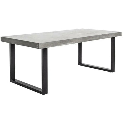Outdoor Dining Table Large Grey-Outdoor Dining Tables-Moe's Home-LOOMLAN