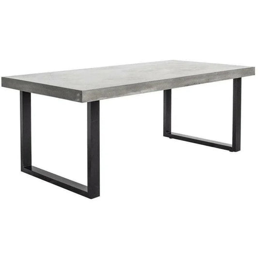 Outdoor Dining Table Large Grey-Outdoor Dining Tables-Moe's Home-LOOMLAN
