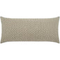 Outdoor Dot Dash Lumbar Pillow - Taupe-Outdoor Pillows-D.V. Kap-LOOMLAN