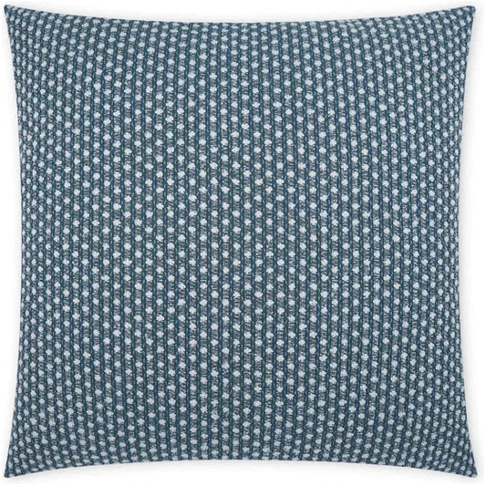 Outdoor Dot Dash Pillow - Blue-Outdoor Pillows-D.V. Kap-LOOMLAN