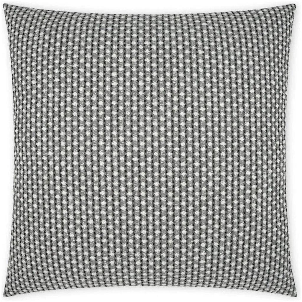 Outdoor Dot Dash Pillow - Grey-Outdoor Pillows-D.V. Kap-LOOMLAN