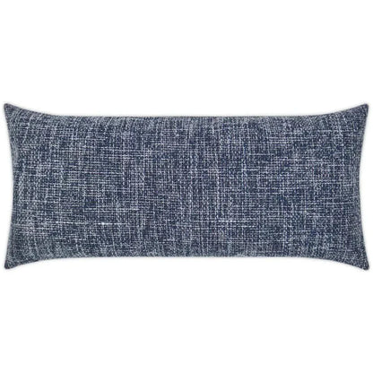 Outdoor Double Trouble Lumbar Pillow - Navy-Outdoor Pillows-D.V. Kap-LOOMLAN