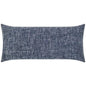 Outdoor Double Trouble Lumbar Pillow - Navy-Outdoor Pillows-D.V. Kap-LOOMLAN