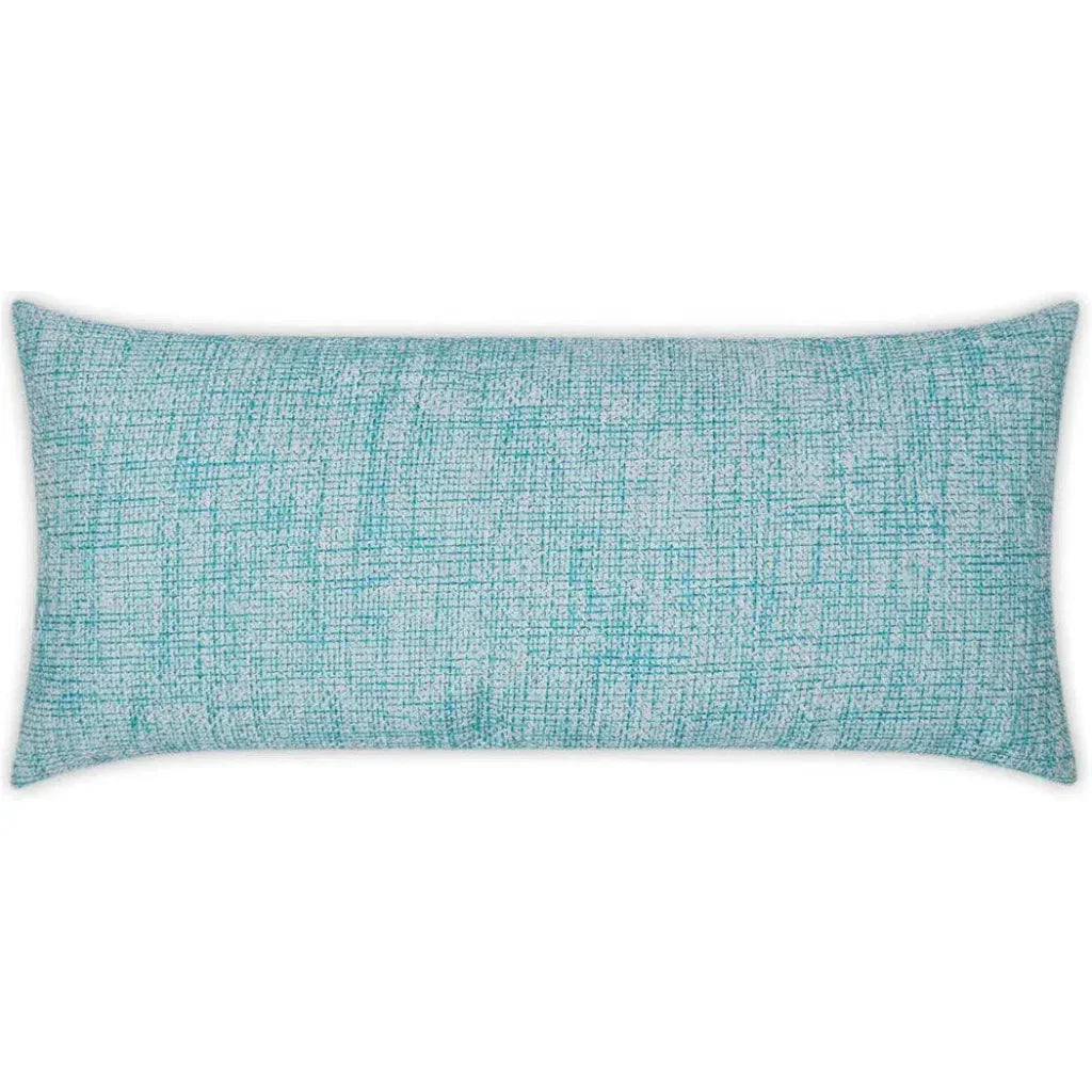 Outdoor Double Trouble Lumbar Pillow - Turquoise-Outdoor Pillows-D.V. Kap-LOOMLAN