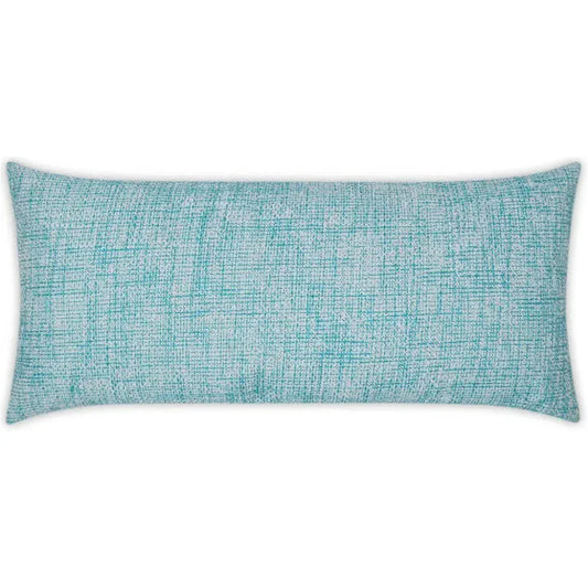 Outdoor Double Trouble Lumbar Pillow - Turquoise-Outdoor Pillows-D.V. Kap-LOOMLAN