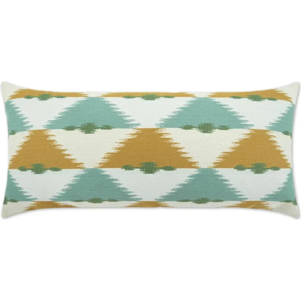 Outdoor Duality Lumbar Pillow - Capri-Outdoor Pillows-D.V. Kap-LOOMLAN