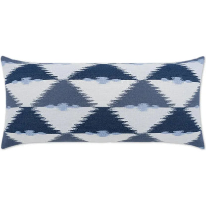Outdoor Duality Lumbar Pillow - Indigo-Outdoor Pillows-D.V. Kap-LOOMLAN