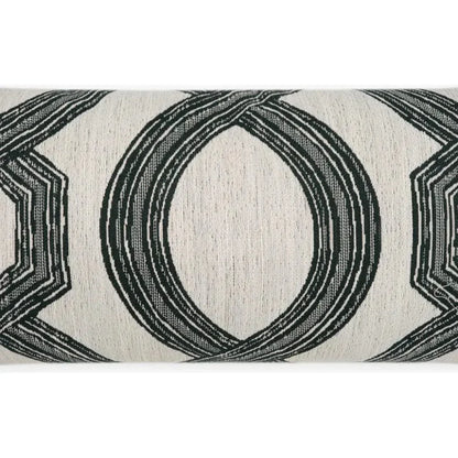 Outdoor Evadne Lumbar Pillow - Black-Outdoor Pillows-D.V. Kap-LOOMLAN