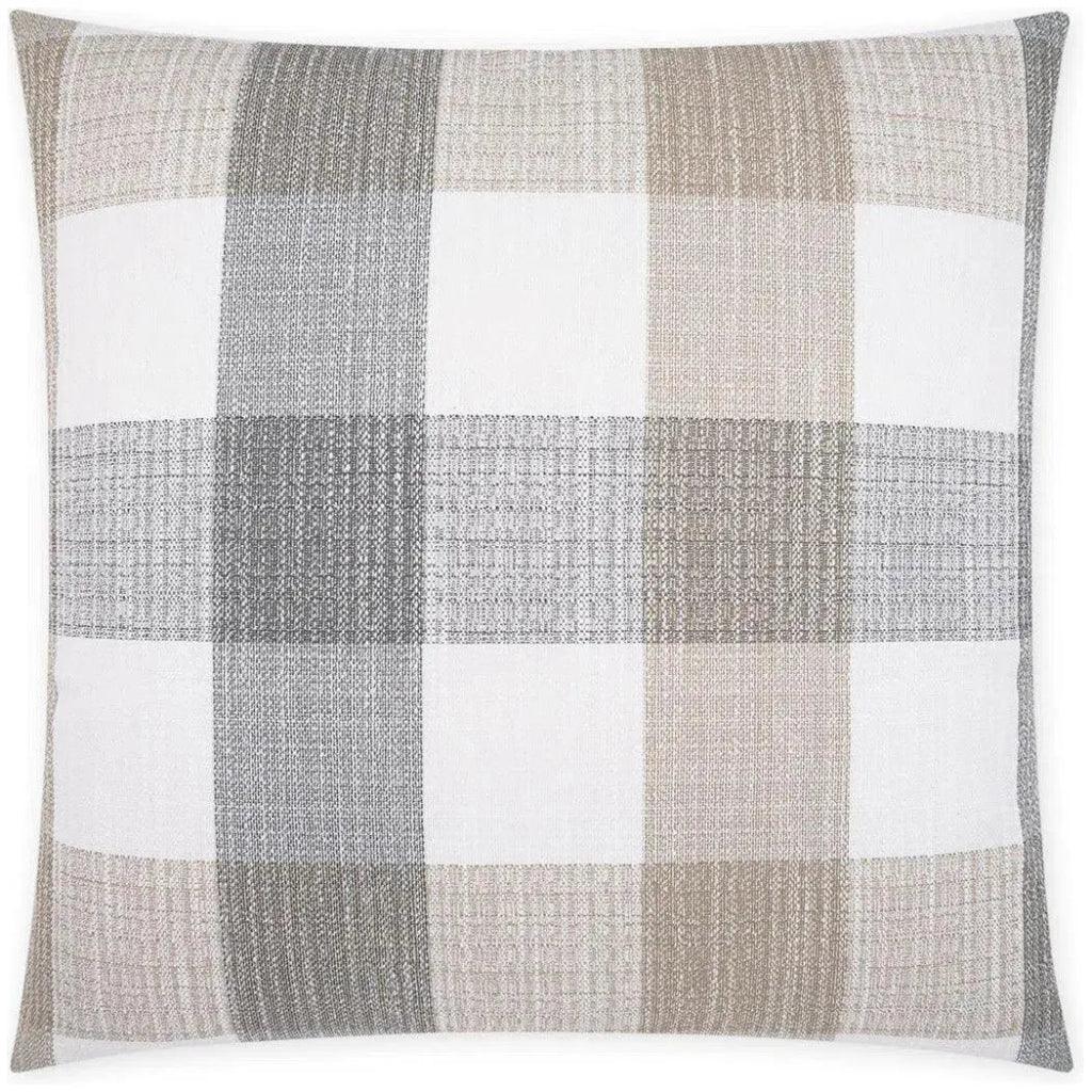 Outdoor Farmhouse Pillow - Natural-Outdoor Pillows-D.V. Kap-LOOMLAN