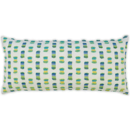 Outdoor Fifi Lumbar Pillow - Green-Outdoor Pillows-D.V. Kap-LOOMLAN