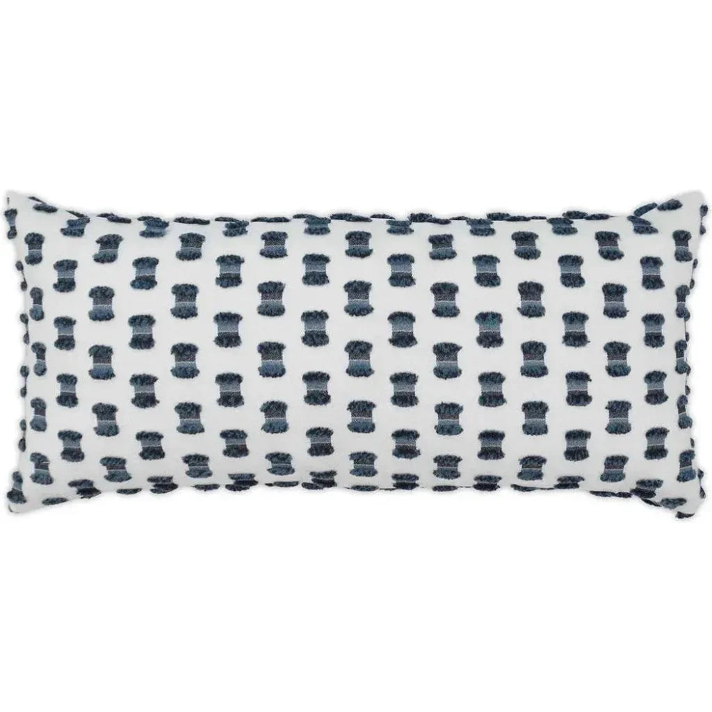 Outdoor Fifi Lumbar Pillow - Indigo-Outdoor Pillows-D.V. Kap-LOOMLAN