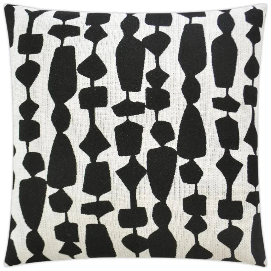 Outdoor Freya Pillow - Black-Outdoor Pillows-D.V. Kap-LOOMLAN