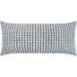 Outdoor Heart Stone Lumbar Pillow - Blue-Outdoor Pillows-D.V. Kap-LOOMLAN