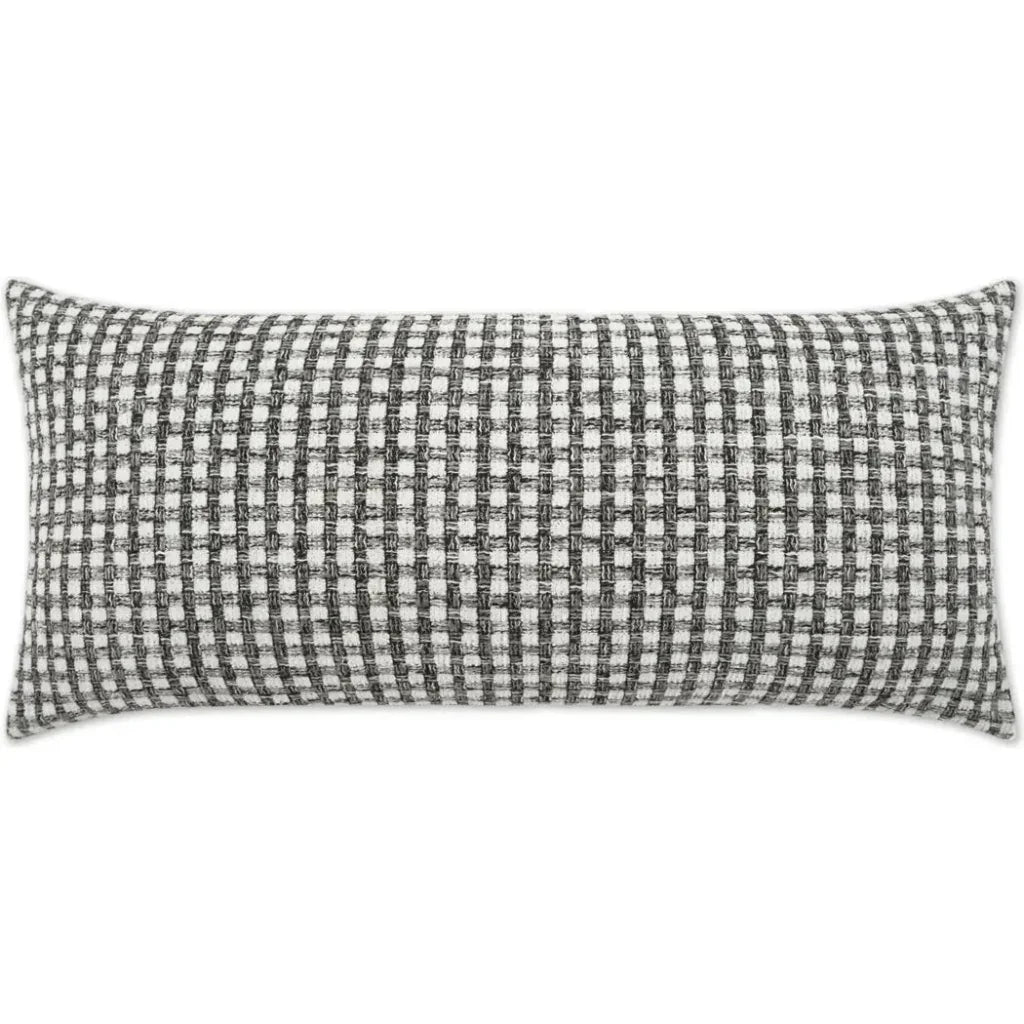 Outdoor Heart Stone Lumbar Pillow - Grey-Outdoor Pillows-D.V. Kap-LOOMLAN