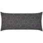 Outdoor Hex Quilt Lumbar Pillow - Grey-Outdoor Pillows-D.V. Kap-LOOMLAN