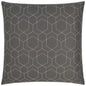 Outdoor Hex Quilt Pillow - Grey-Outdoor Pillows-D.V. Kap-LOOMLAN