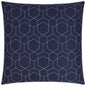 Outdoor Hex Quilt Pillow - Navy-Outdoor Pillows-D.V. Kap-LOOMLAN