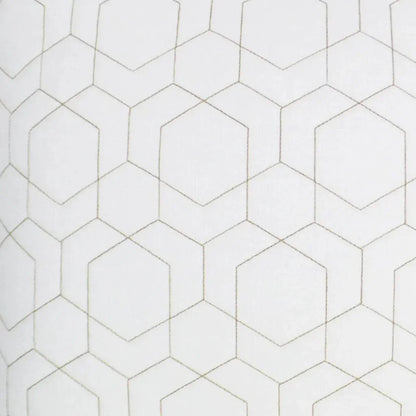 Outdoor Hex Quilt Pillow - White-Outdoor Pillows-D.V. Kap-LOOMLAN