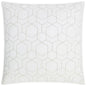 Outdoor Hex Quilt Pillow - White-Outdoor Pillows-D.V. Kap-LOOMLAN