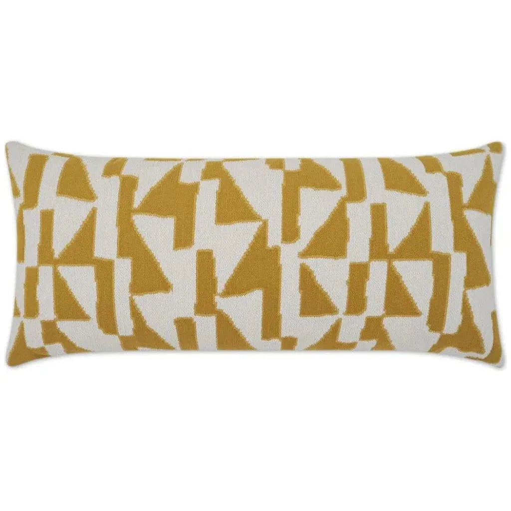 Outdoor Imka Lumbar Pillow - Yellow-Outdoor Pillows-D.V. Kap-LOOMLAN