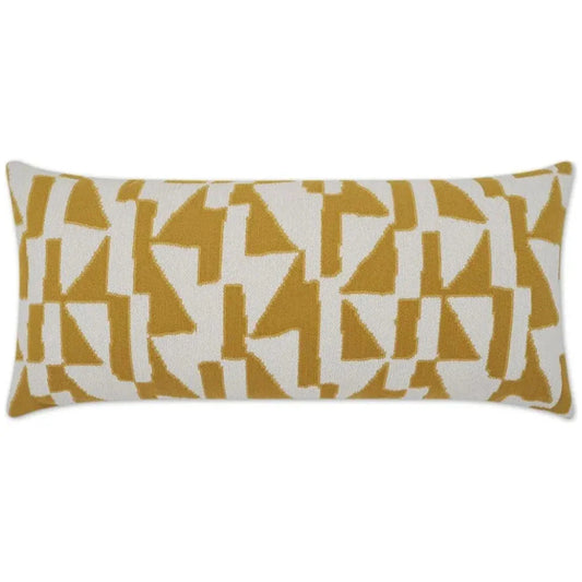 Outdoor Imka Lumbar Pillow - Yellow-Outdoor Pillows-D.V. Kap-LOOMLAN