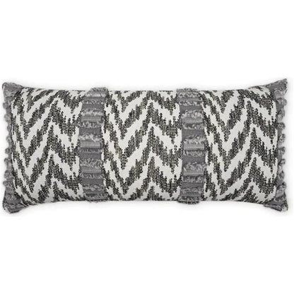 Outdoor Indiana Lumbar Pillow - Grey-Outdoor Pillows-D.V. Kap-LOOMLAN