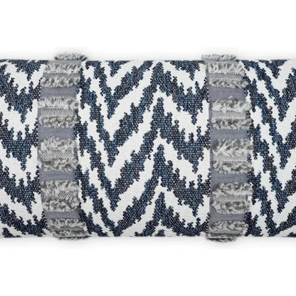 Outdoor Indiana Lumbar Pillow - Indigo-Outdoor Pillows-D.V. Kap-LOOMLAN