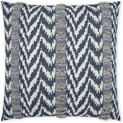 Outdoor Indiana Pillow - Indigo-Outdoor Pillows-D.V. Kap-LOOMLAN