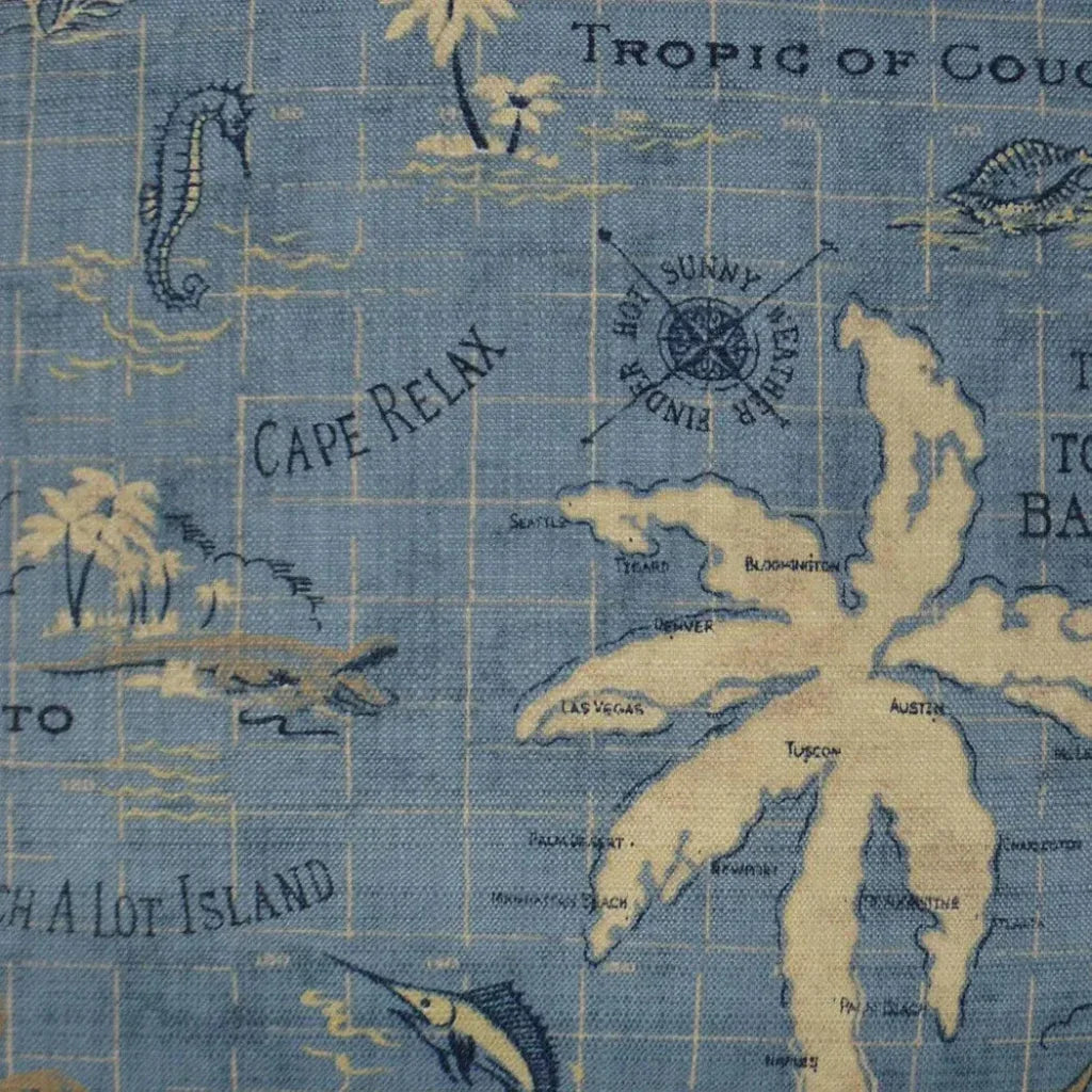 Outdoor Island Song Pillow - Ocean-Outdoor Pillows-D.V. Kap-LOOMLAN