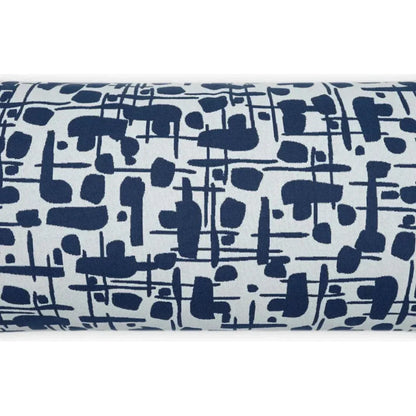 Outdoor Jargon Lumbar Pillow - Blue-Outdoor Pillows-D.V. Kap-LOOMLAN
