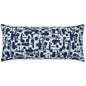 Outdoor Jargon Lumbar Pillow - Blue-Outdoor Pillows-D.V. Kap-LOOMLAN