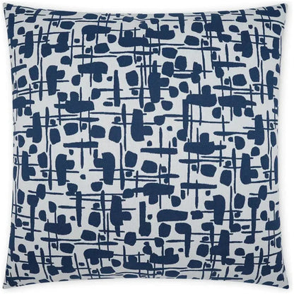 Outdoor Jargon Pillow - Blue-Outdoor Pillows-D.V. Kap-LOOMLAN