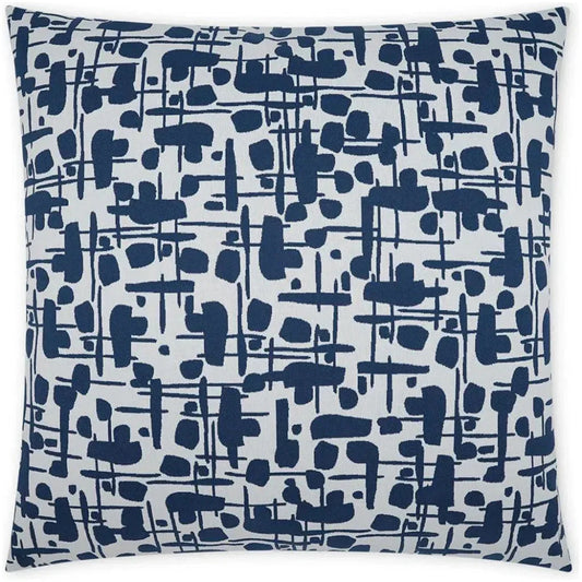 Outdoor Jargon Pillow - Blue-Outdoor Pillows-D.V. Kap-LOOMLAN