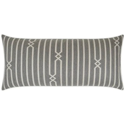 Outdoor Kitri Lumbar Pillow - Stone-Outdoor Pillows-D.V. Kap-LOOMLAN