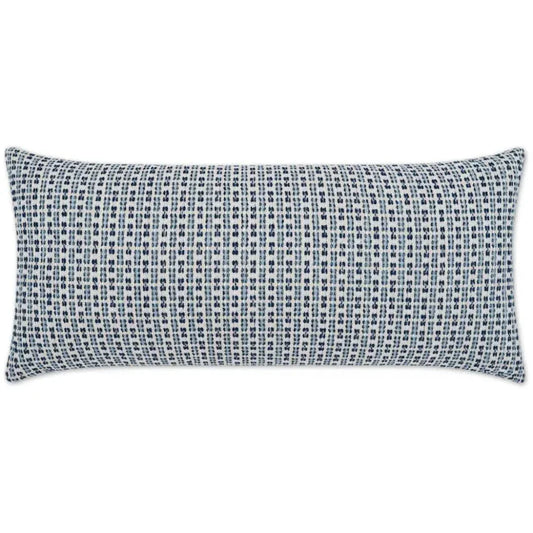 Outdoor Kittery Lumbar Pillow - Blue-Outdoor Pillows-D.V. Kap-LOOMLAN