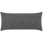 Outdoor Kittery Lumbar Pillow - Ebony-Outdoor Pillows-D.V. Kap-LOOMLAN