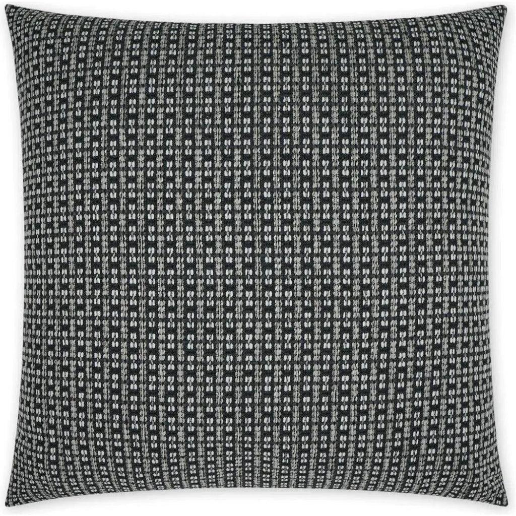 Outdoor Kittery Pillow - Ebony-Outdoor Pillows-D.V. Kap-LOOMLAN