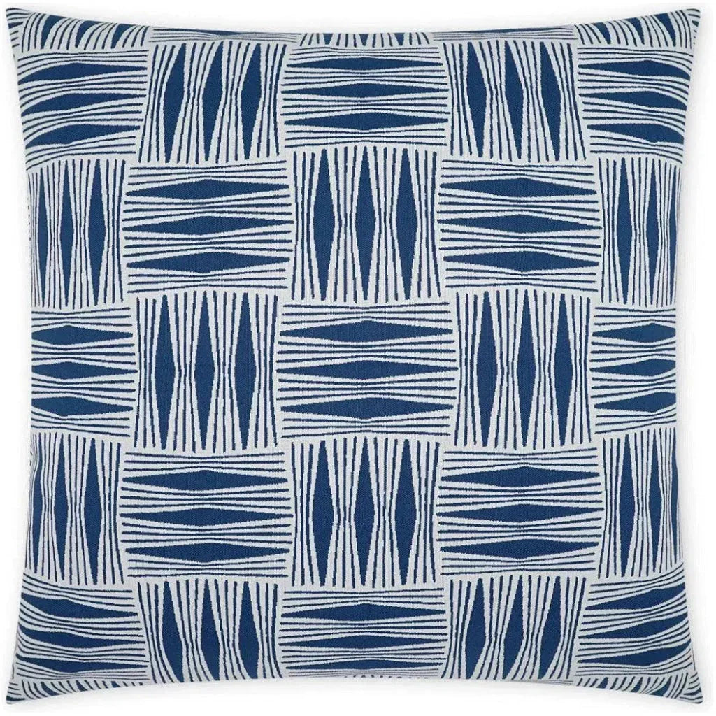 Outdoor Kizomba Pillow - Blue-Outdoor Pillows-D.V. Kap-LOOMLAN