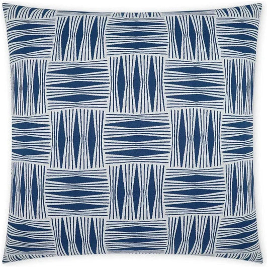 Outdoor Kizomba Pillow - Blue-Outdoor Pillows-D.V. Kap-LOOMLAN