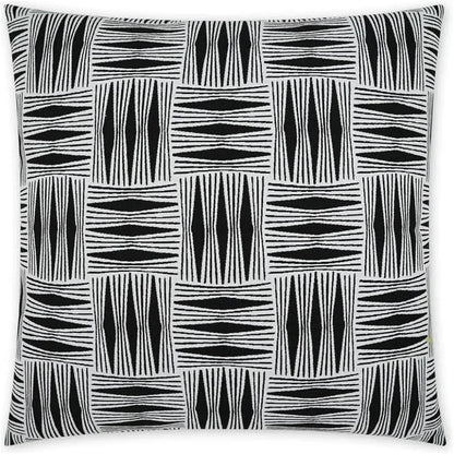 Outdoor Kizomba Pillow - Ebony-Outdoor Pillows-D.V. Kap-LOOMLAN