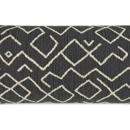 Outdoor Kraken Lumbar Pillow - Charcoal-Outdoor Pillows-D.V. Kap-LOOMLAN