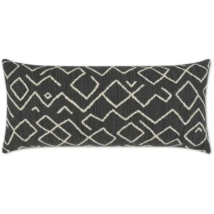 Outdoor Kraken Lumbar Pillow - Charcoal-Outdoor Pillows-D.V. Kap-LOOMLAN