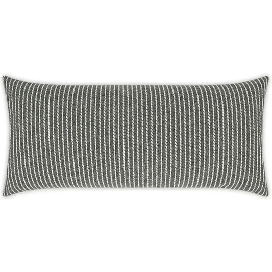 Outdoor Linus Lumbar Pillow - Graphite-Outdoor Pillows-D.V. Kap-LOOMLAN