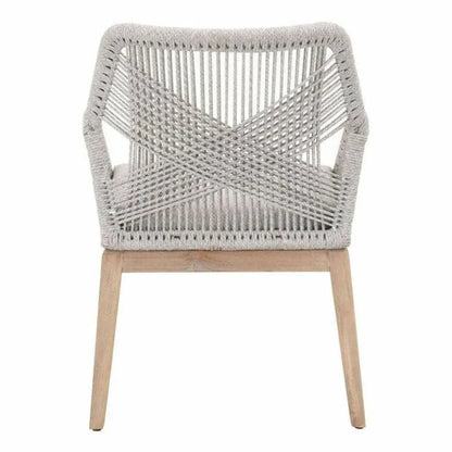 Outdoor Loom Rope Dining Arm Chair 2PC Rope-Outdoor Dining Chairs-Essentials For Living-LOOMLAN