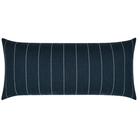 Outdoor Malibu Lumbar Pillow - Indigo-Outdoor Pillows-D.V. Kap-LOOMLAN